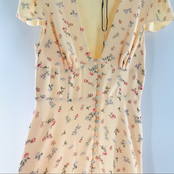 NWT Fame & Partners Floral The Poplar Midi Dress - Picture 3 of 12